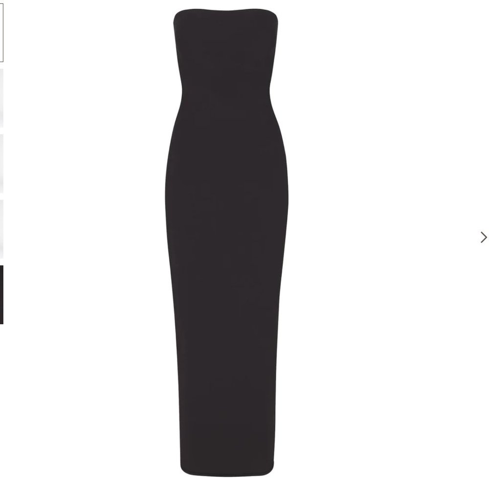 SKIMS Fits Everybody Tube Dress Maxi Women's Size XL Onyx Black
